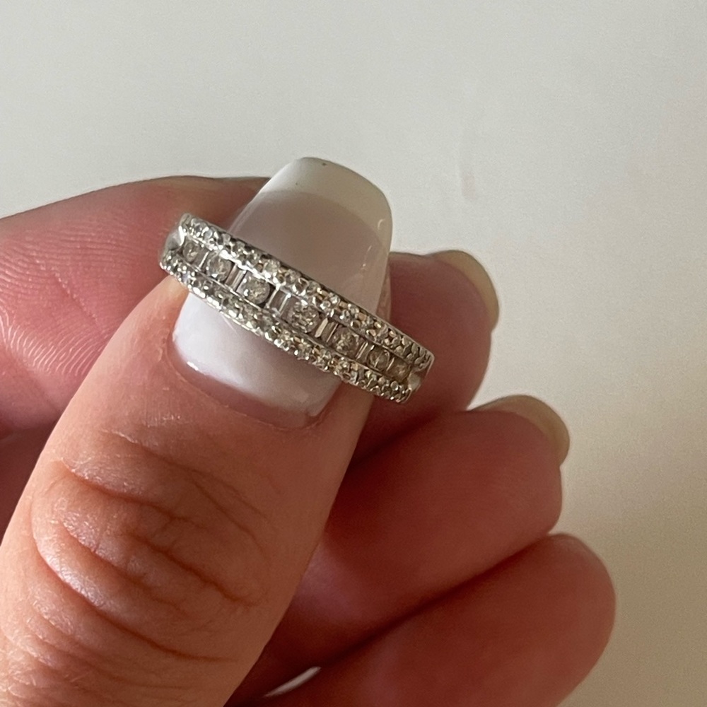 Diamond Cocktail Ring 10k White Gold